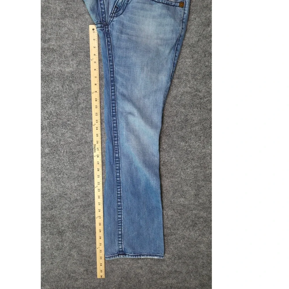 True Religion Rainbow Bobby‎ Jeans Mens 31x33 Blue Straight Leg Made in USA